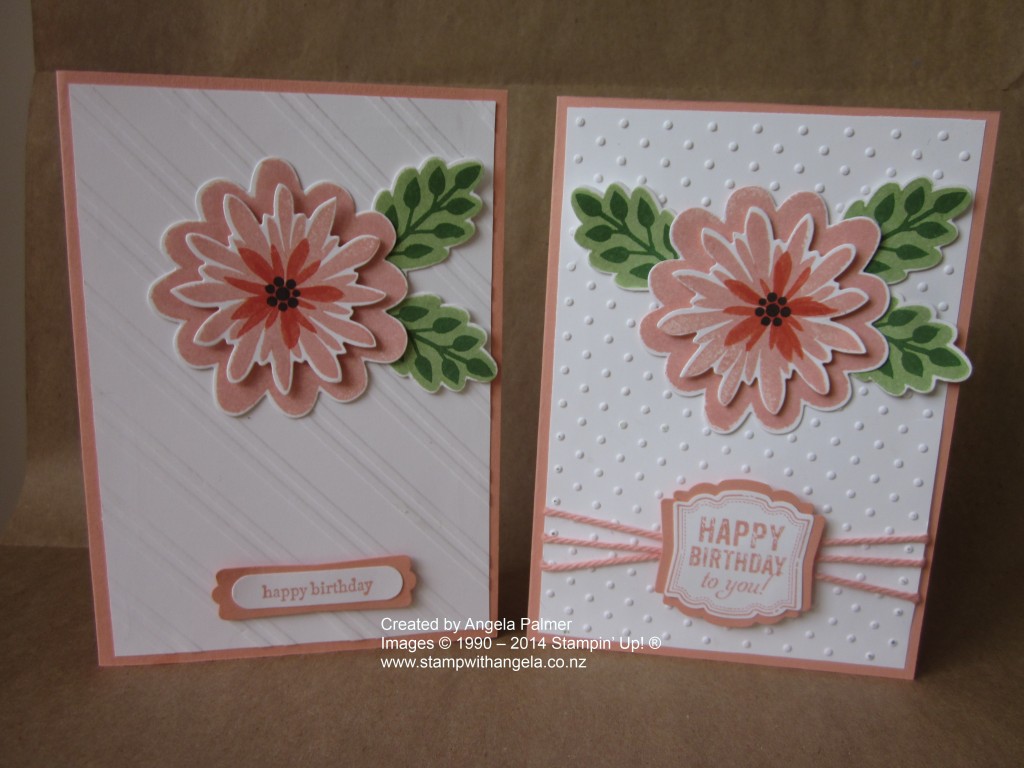 IMG_4934 Flower Patch Two Cards in Crisp Cantaloupe