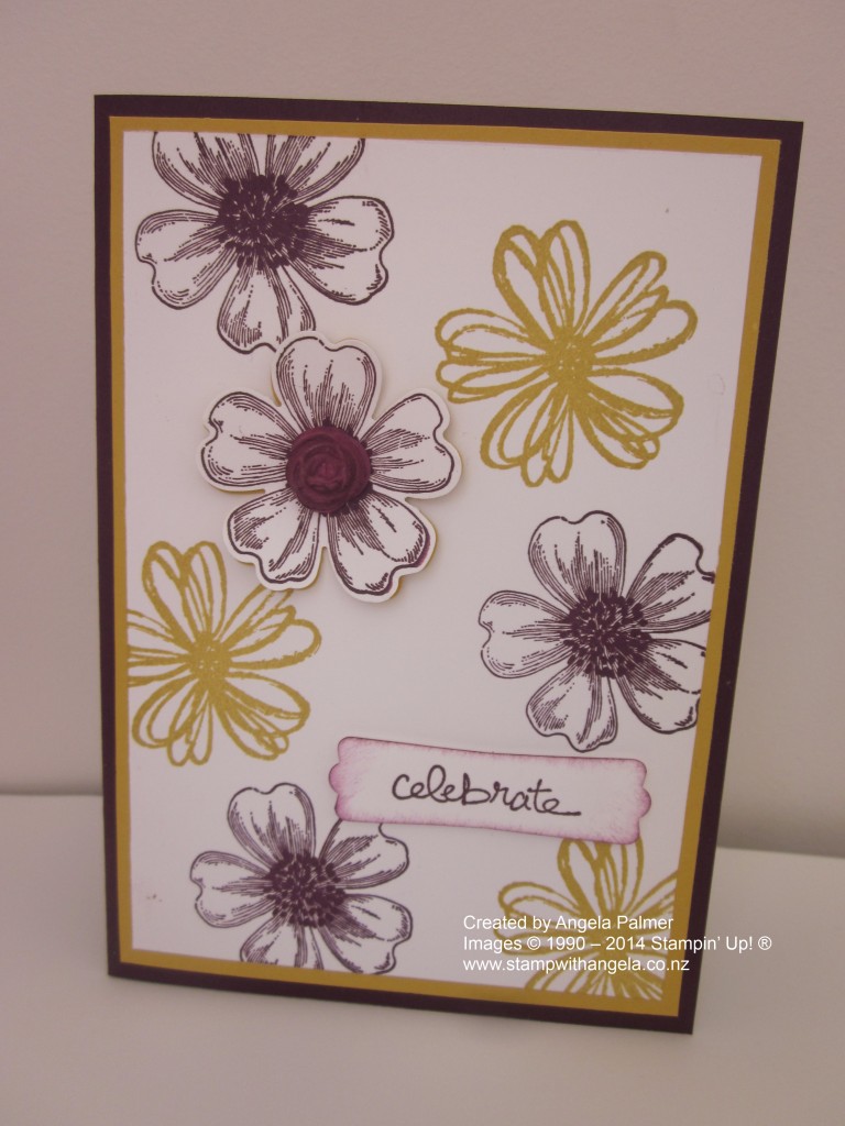 IMG_5072 Flower Shop Celebrate Card in Blackberry Bliss and Hello Honey