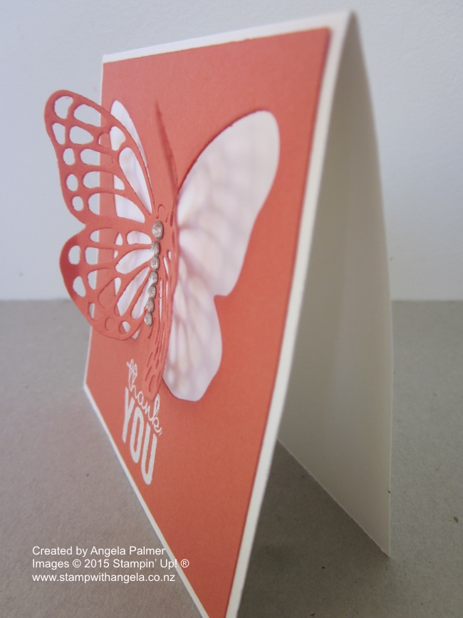 Calypso Coral Butterfly die card