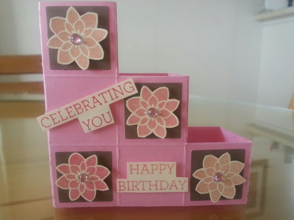 Nicolette's builder block flower card