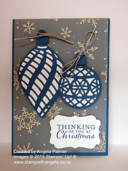 Delicate Ornaments & Holidays Fancy Foil Vellum Card