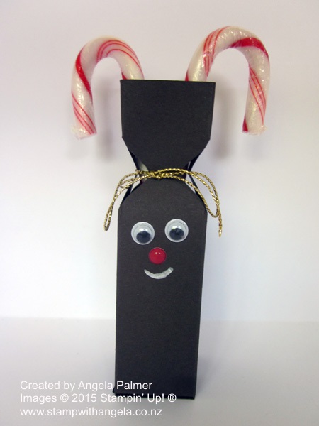 Reindeer Candy Canes, Envelope punch Board