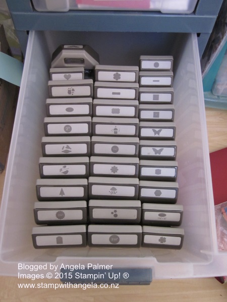 Storing punches, stampin up, punches, storage, storing