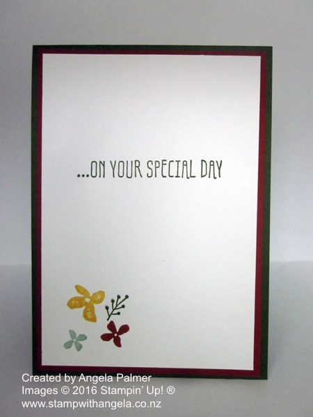 Botanicals for You, Botanical Builder Framelits Dies, Quick and easy card