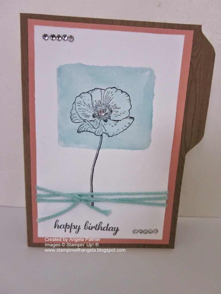 Happy Watercolor Clear Block Stamping