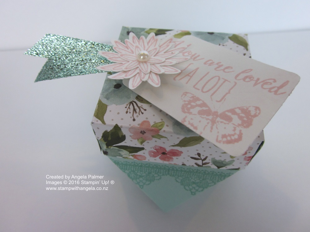 Diamond Box using Gift Board Punch Board, Bouquet Birthday DSP