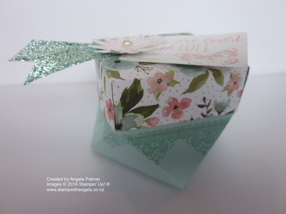 Diamond Box using Gift Board Punch Board, Bouquet Birthday DSP