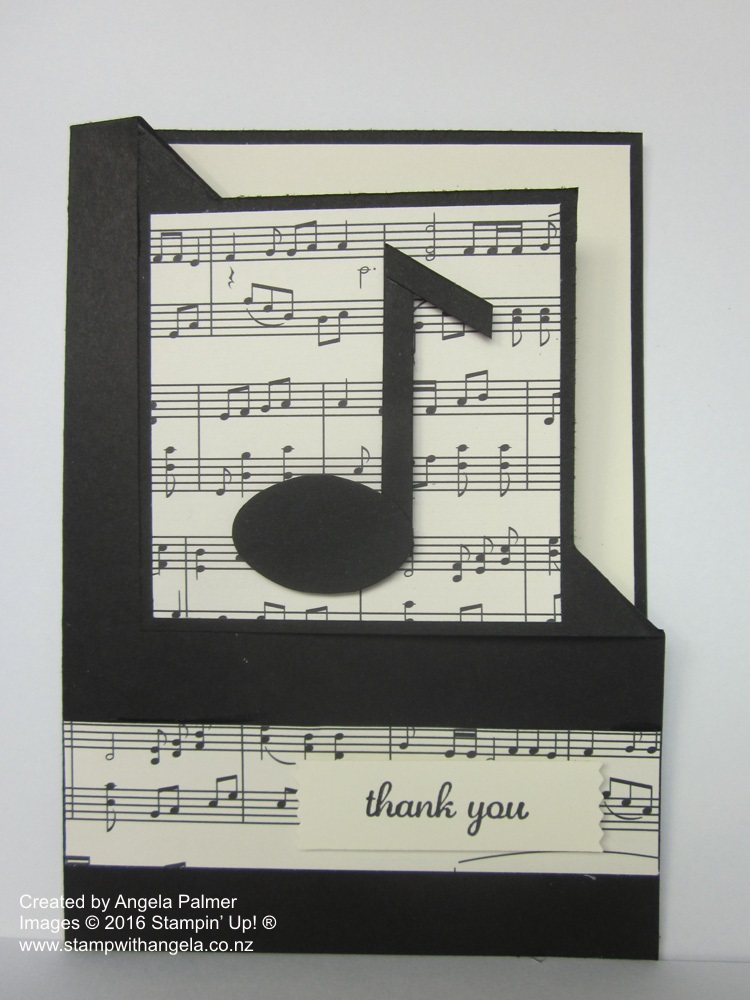 Musical Corner Fold Card