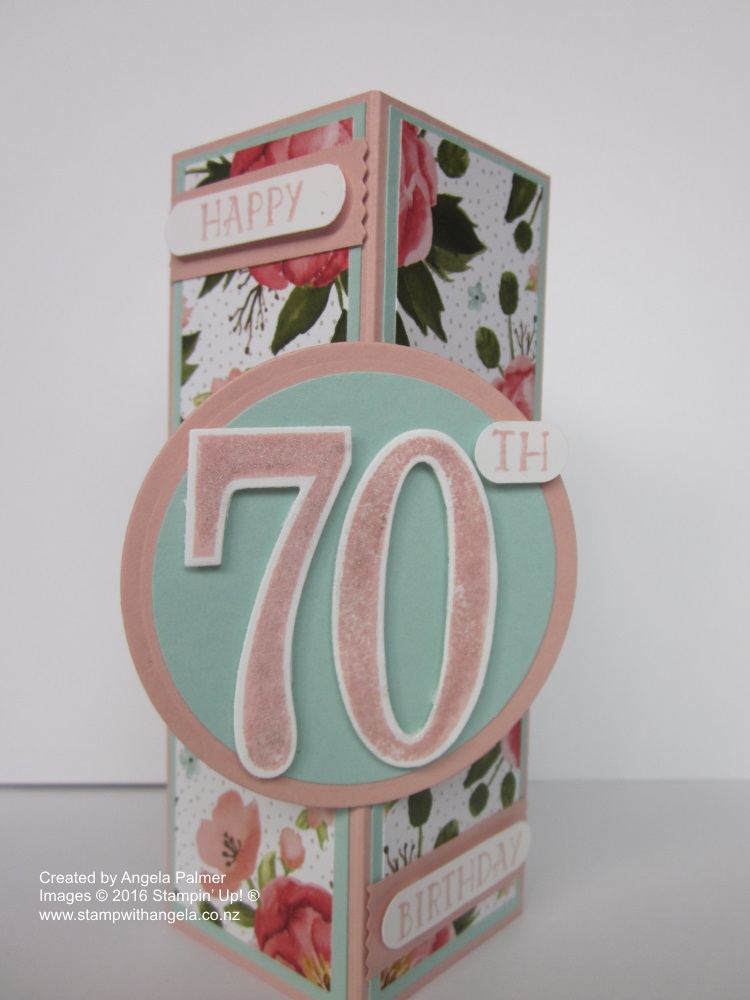 Stand Up Box Card, Birthday Bouquet, Number of Years, 