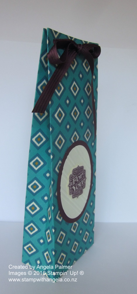 Bohemian Designer Series Paper Tall Bag Side View
