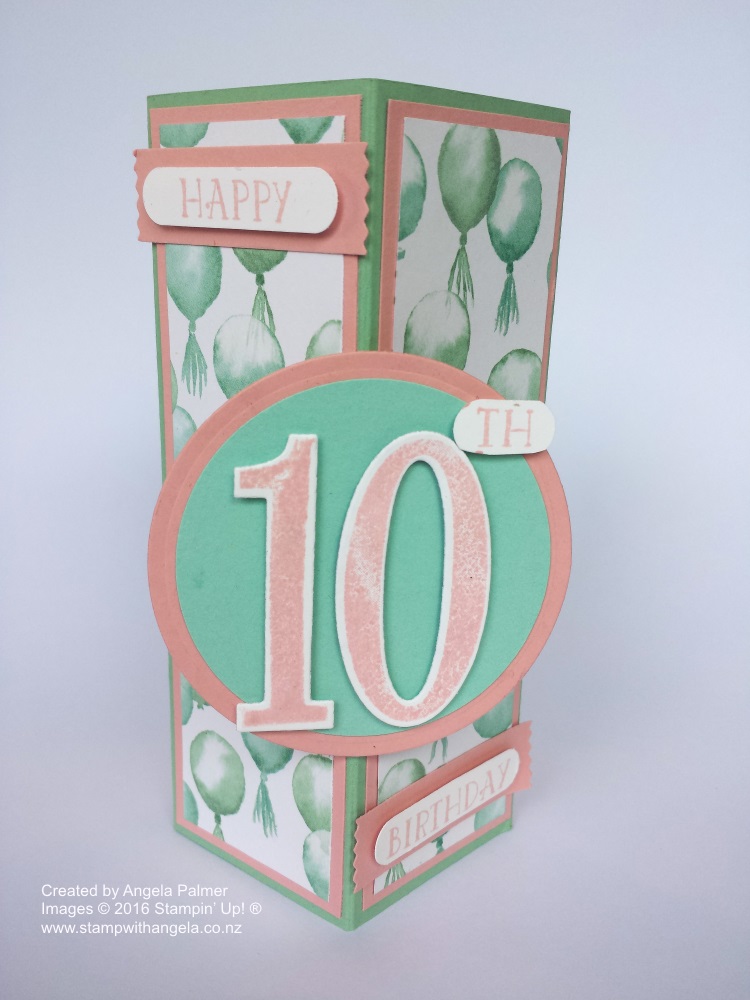 Stand Up Box Card, Balloons