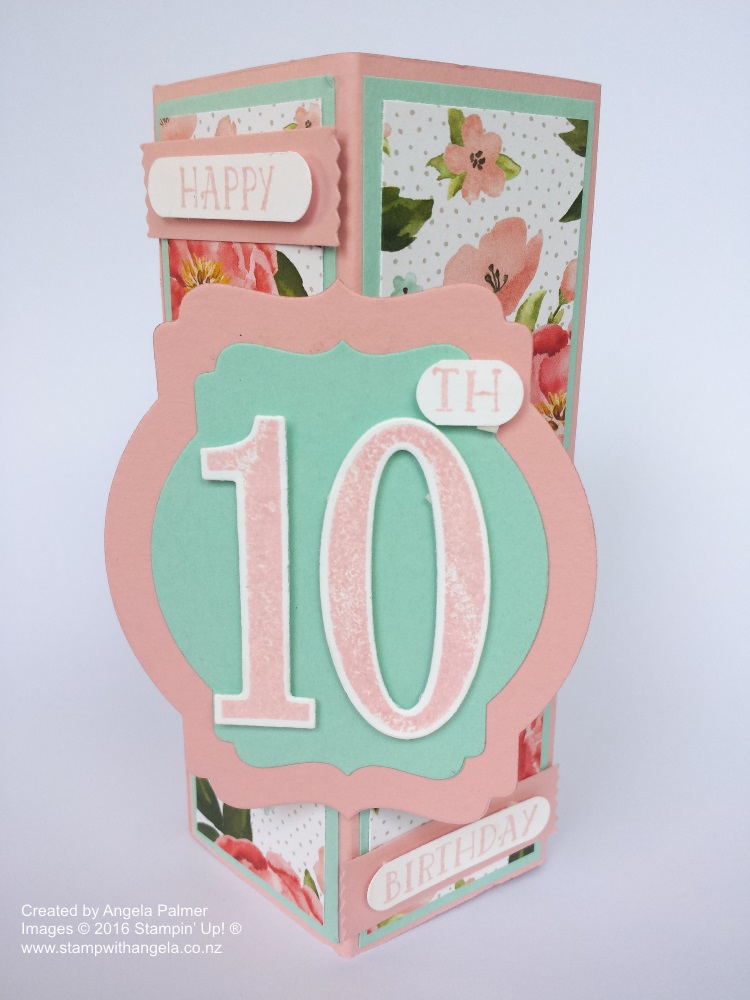 Stand Up Box Card Deco Label Die, Birthday Bouquet, Flowers, 
