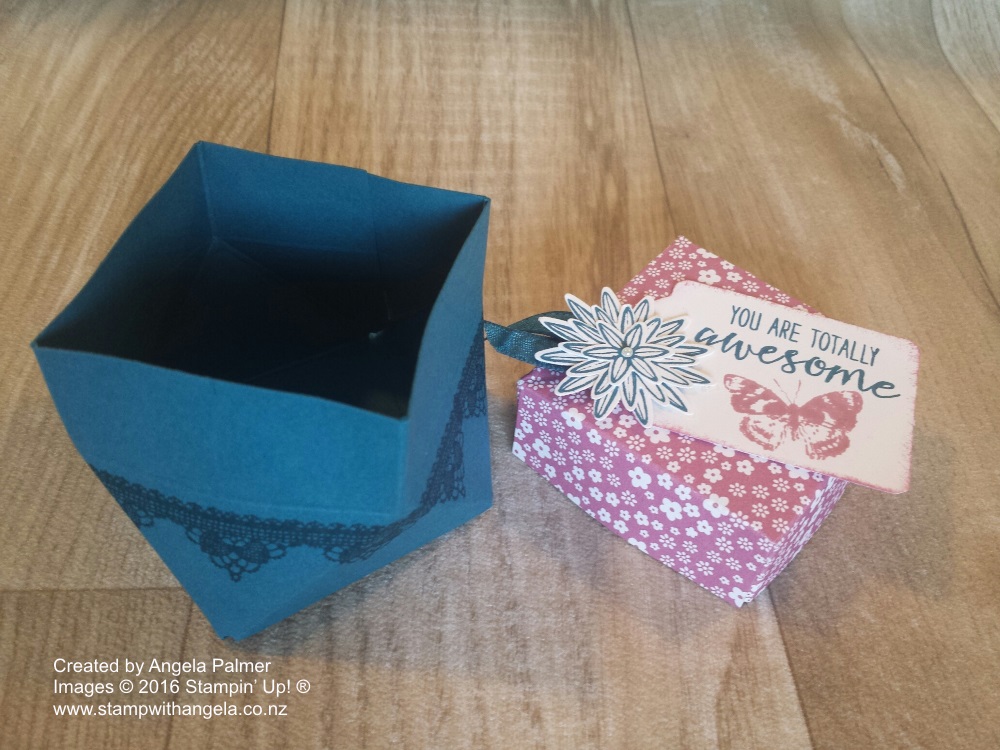 Diamond Shaped Box in Sweet Sugar Plum