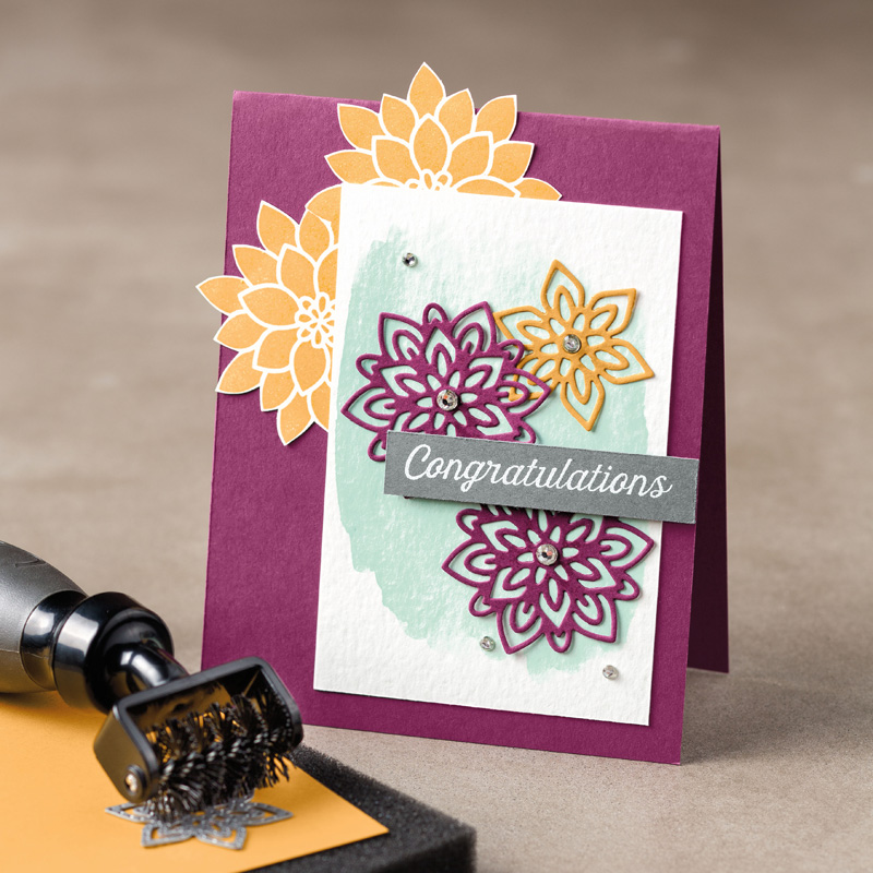 Flourish Thinlits Card Sample