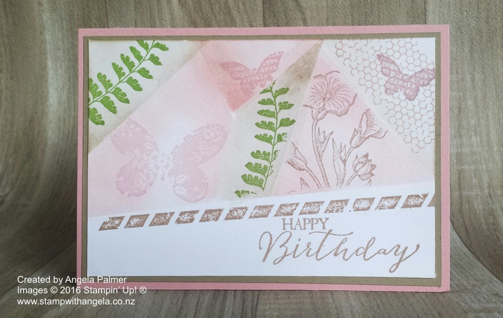 Retiform Technique Card Butterfly Basics Blushing Bride and Crumb Cake