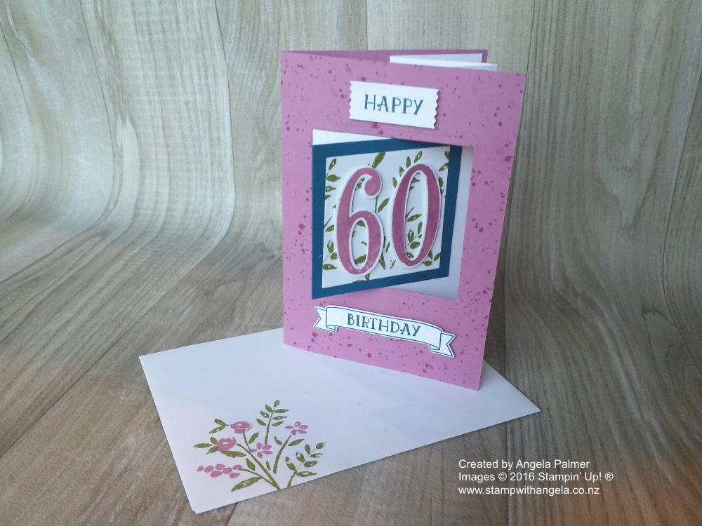 60th Pop Out Swing Card