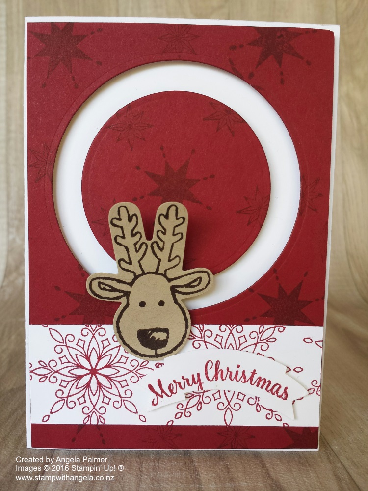 Reindeer Spinner Card