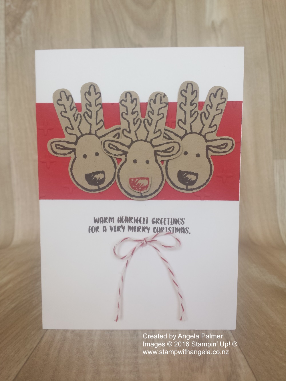 Cookie Cutter Christmas Simple Reindeer Card