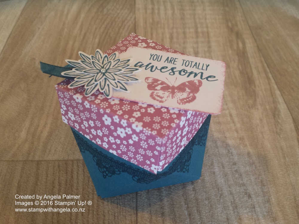 Diamond Shaped Boxes, Gift Box Punch Board, Coordination, Grateful Bunch
