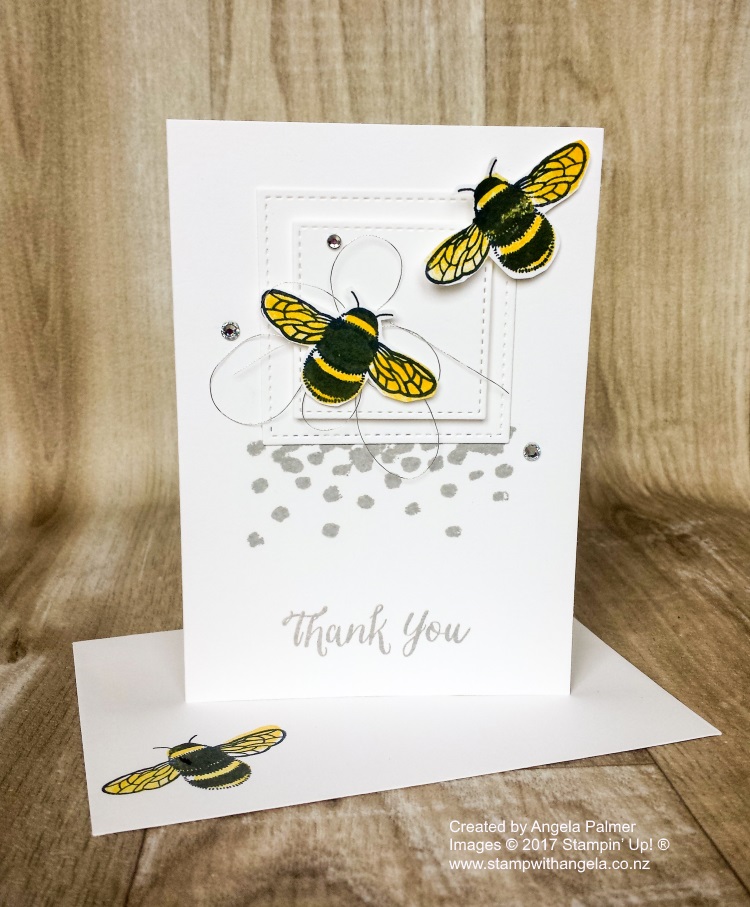 Dragonfly Dreams Bee Thank You Note Card
