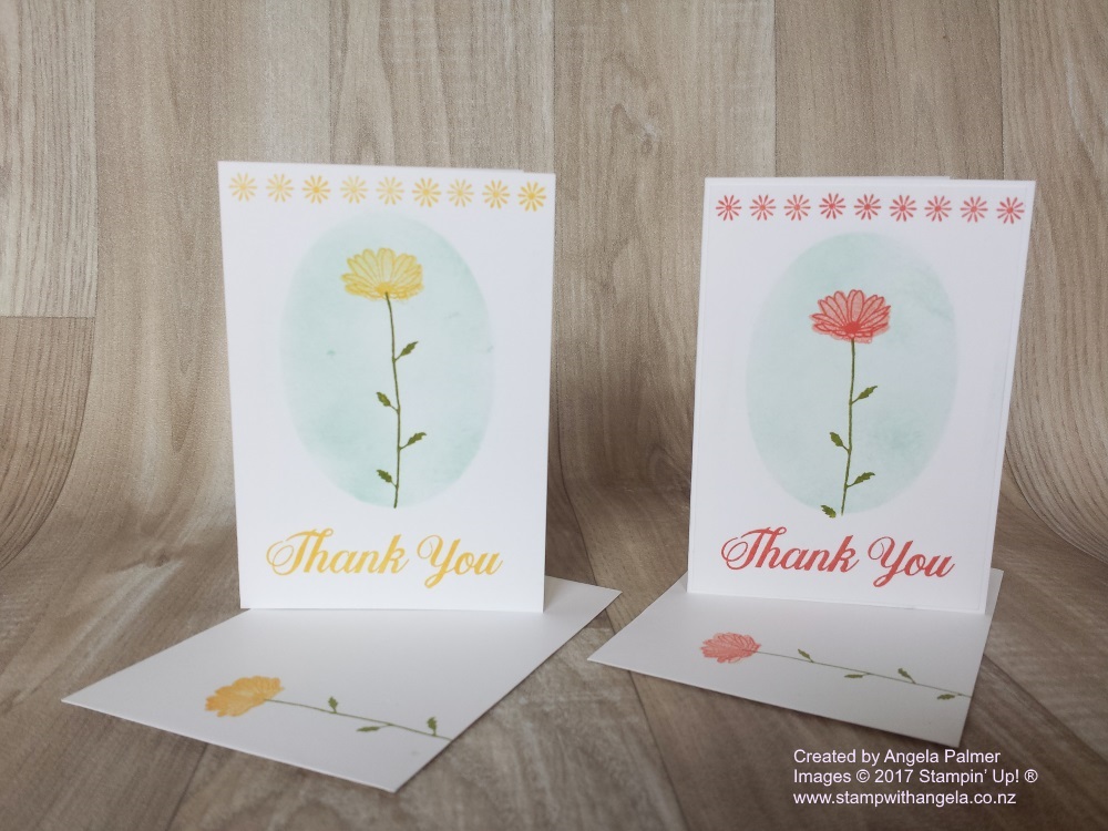 Daisy Delight Note Card, quick, easy cards