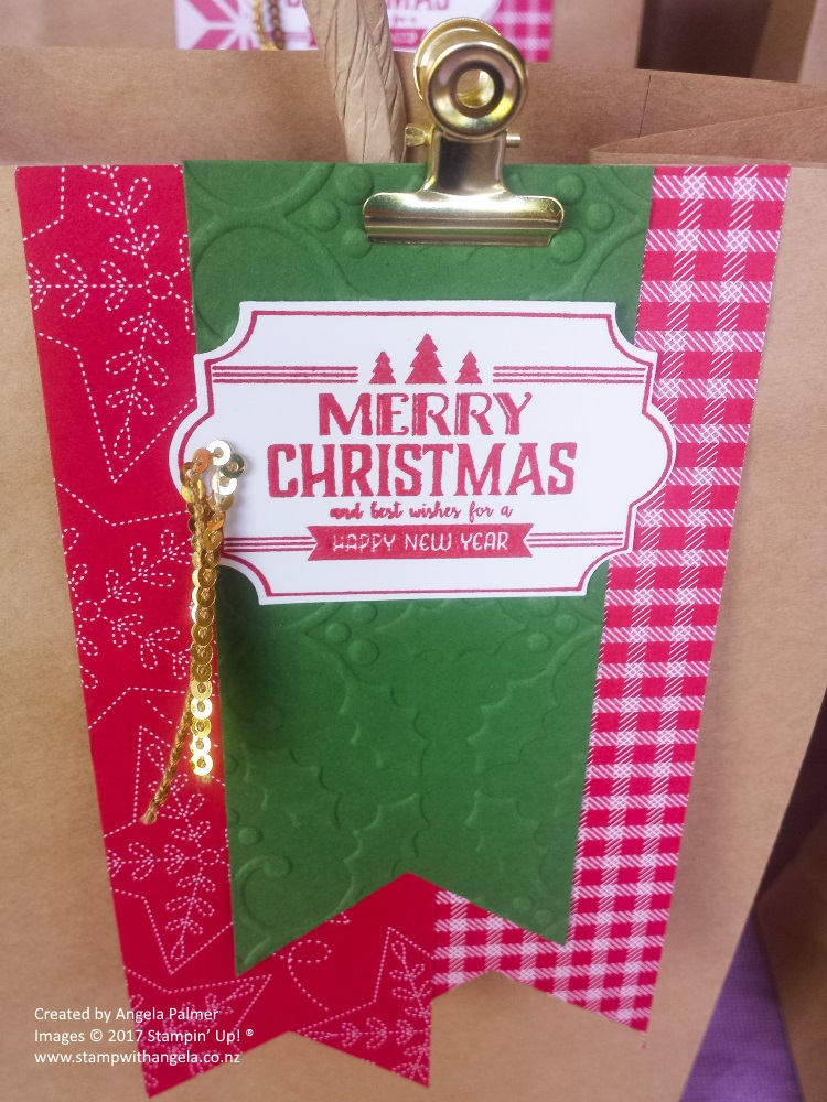 Decorated Gift Bag Tag