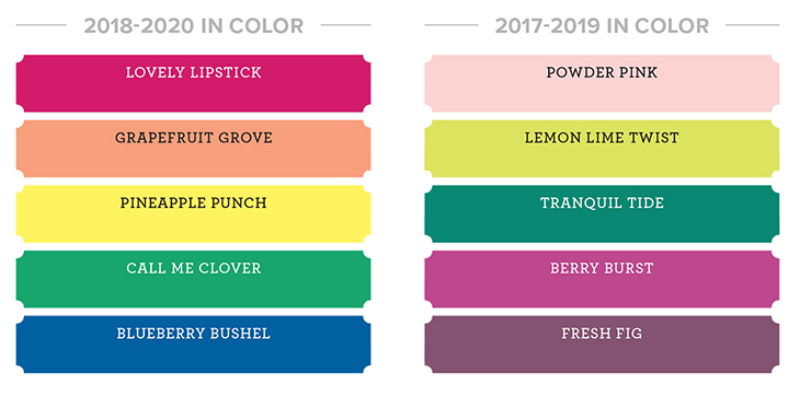 In Colors 2018-2020, colour revamp