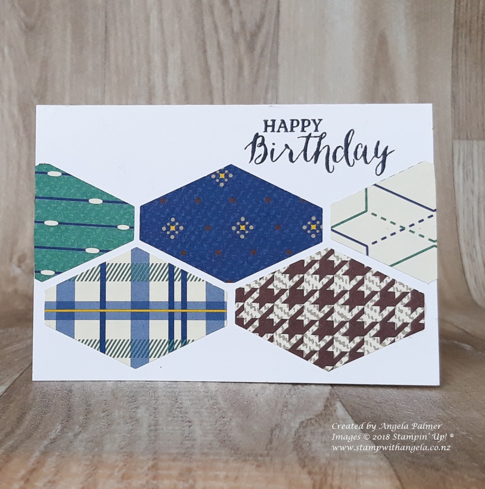 Tailored Tag Punch Birthday Card