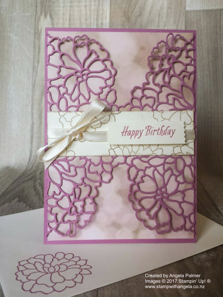 Elegant So Detailed Thinlits Card In Sweet Sugarplum