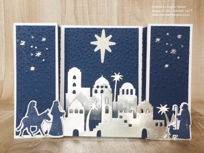 Night of Bethlehem Bridge Fold Card