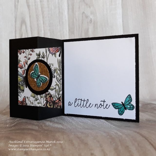 Auckland March Extravaganza 2019, Butterfly Mini Z Fold Card