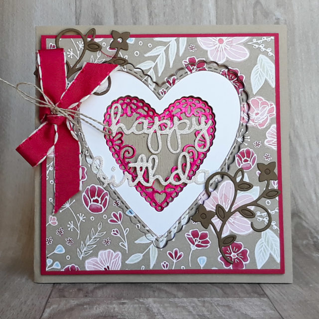 March Extravaganza 2019, 
Stitched Hearts Nesting Card