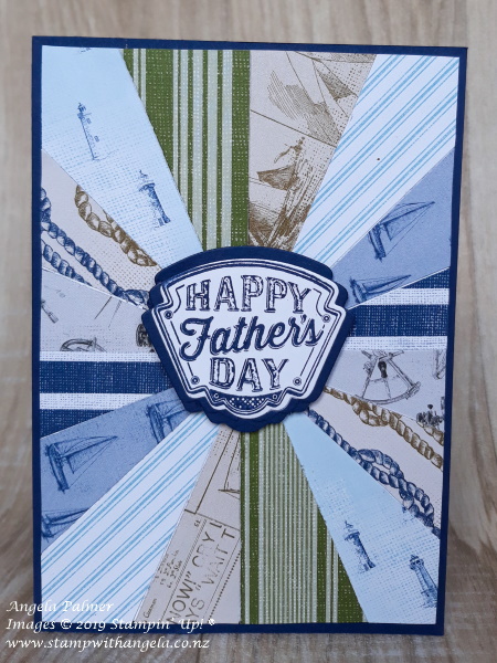 Masculine Sunburst card for Father's Day