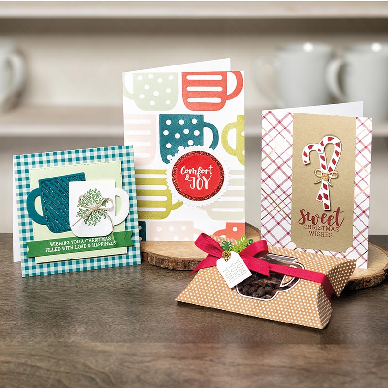 Cards made with reversible stamps 