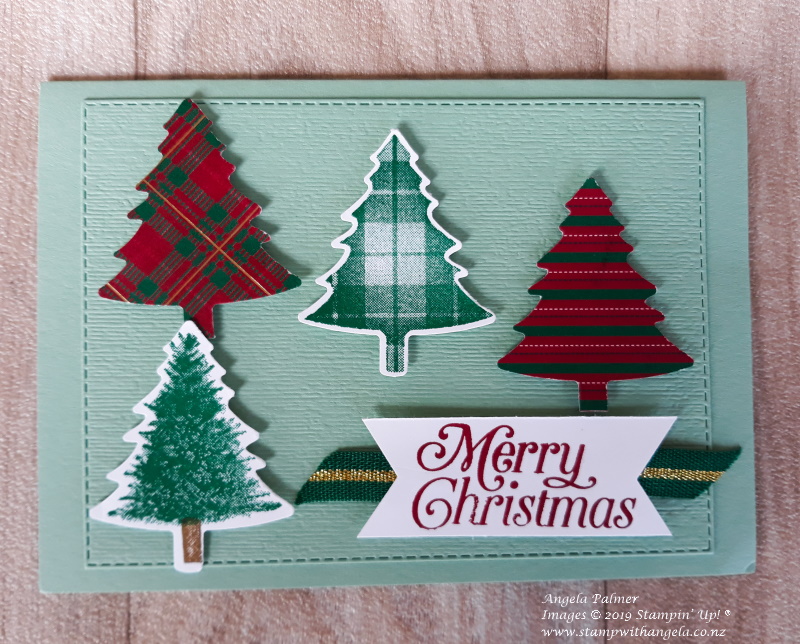 Christmas Tree Card, Perfectly Plaid