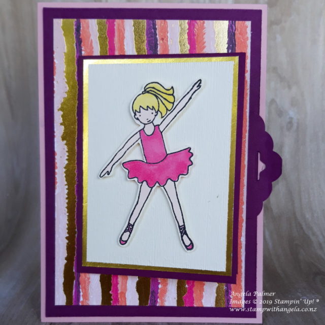 Flip Flap Card for a dancer, front