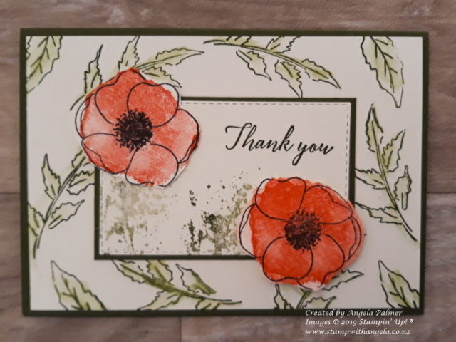 poppies simple stamping