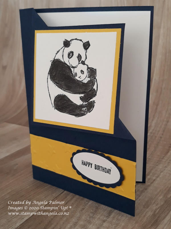 Panda Corner Fold Card