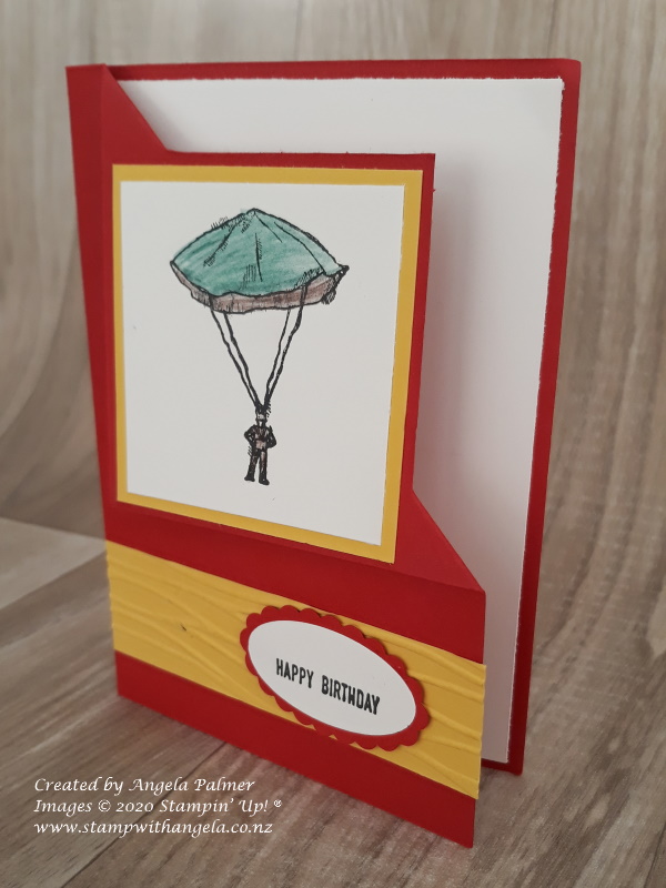 Effective Kids Card, Parachute Corner Fold Card, 