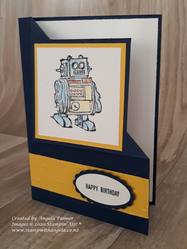 Effective Kids Card, Robot Corner Fold Card