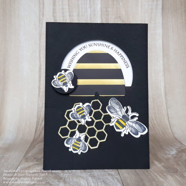 honey bee spinner card