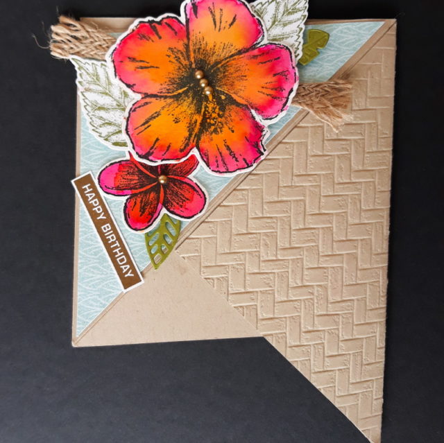 pyramid card, flat