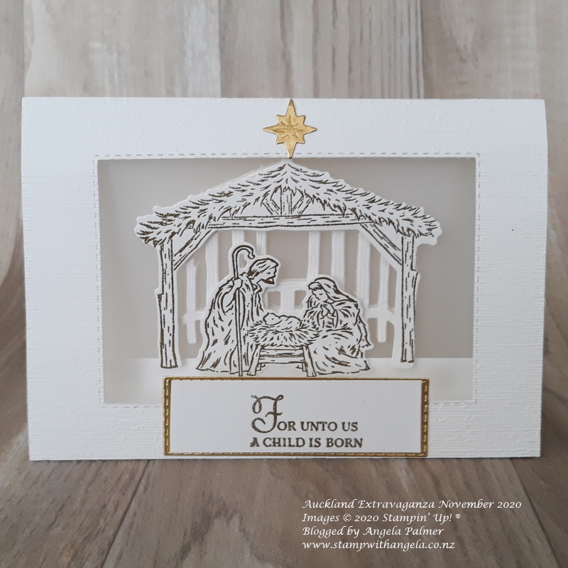 nativity scene Christmas card