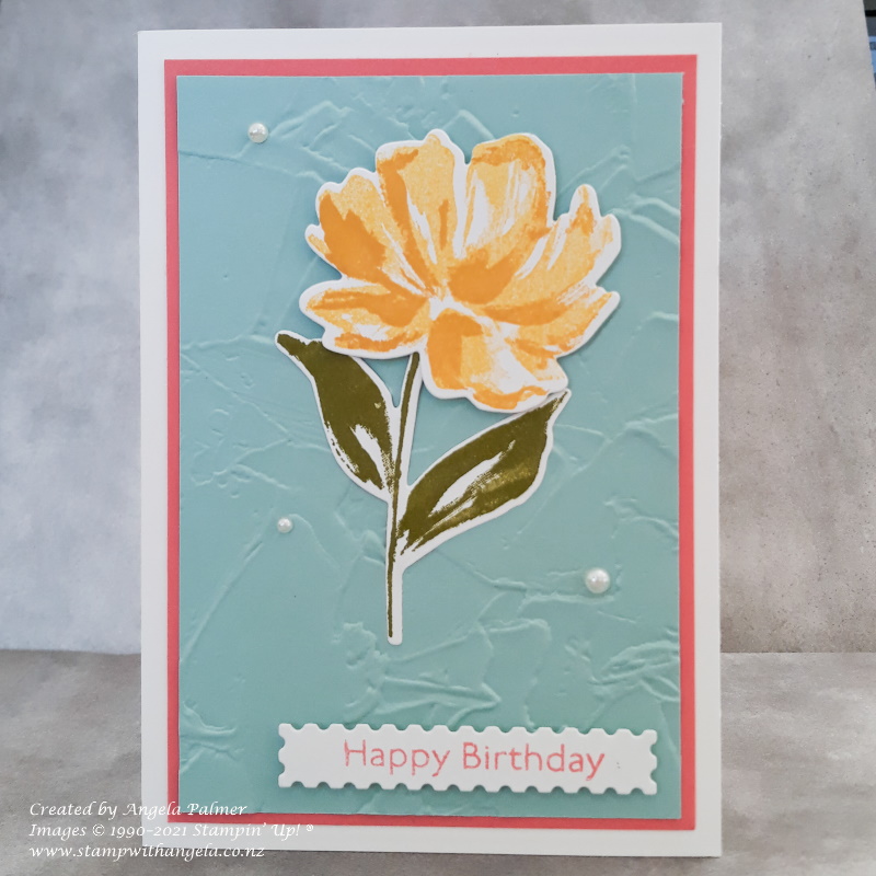 Simple Art Gallery Flower Card