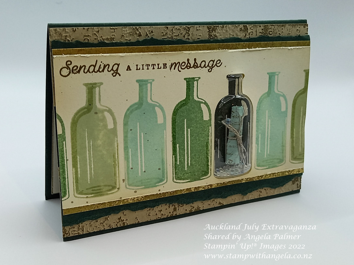 Bottled Happiness Shaker Card - Auckland July Extravaganza