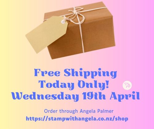 Free Shipping Wednesday 19th April