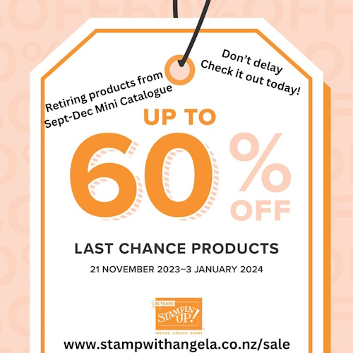 November 2023 Last Chance Products Sale