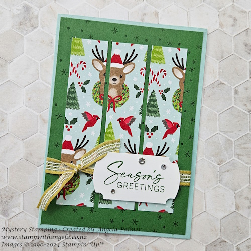 Mystery Stamping Reindeer Garden Green & Pool Party