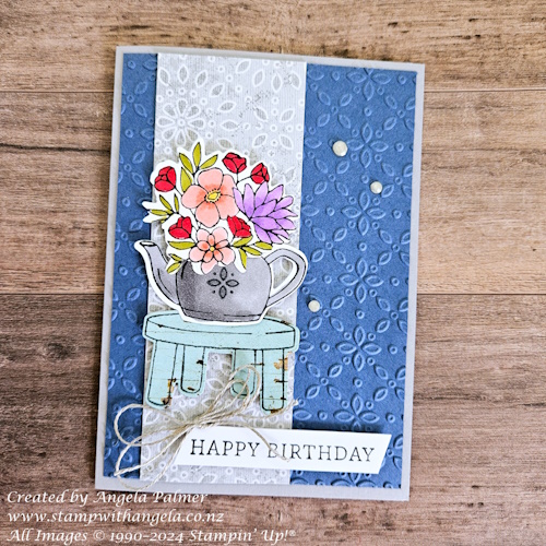 colouring with stampin blends, country flowers