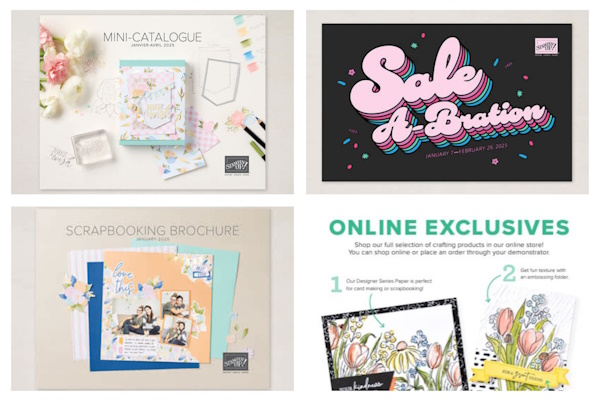 January 2025, Mini Catalogue, Sale-A-Bration, Online Exclusives, Scrapbooking Catalogue